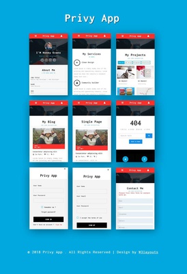 Privy Mobile App Bootstrap Responsive Web Template
