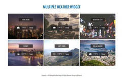 Multiple Weather Widget Responsive Template