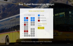 Bus Ticket Reservation Widget Flat Responsive Widget Template
