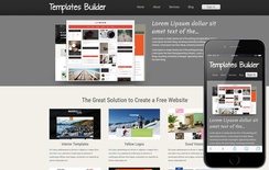 New Template Builder web template and mobile website template for free