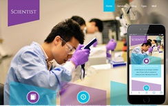 Scientist a Medical Category Flat Bootstrap Responsive Web Template