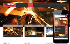 The Factory- Industrial Mobile Website Template