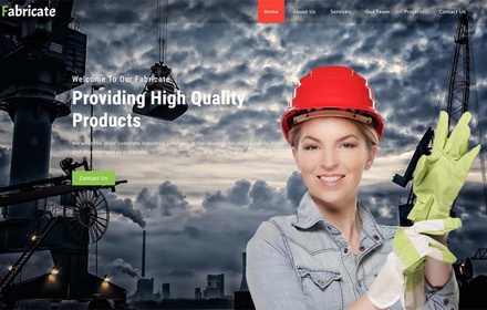 Fabricate Industrial Category Bootstrap Responsive Web Template