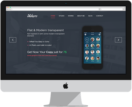 UI Hero a Corporate portfolio Flat Responsive web template