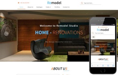 Remodel an Interior Category Bootstrap Responsive Web Template