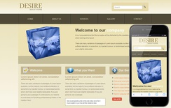 Desire Solutions web template and mobile website template for free