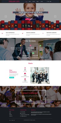 Dream Life Educational Category Bootstrap Responsive Web Template