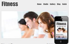 New Fitness Web template and mobile website template for free