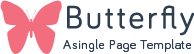 Butterfly a Corporate portfolio Flat Responsive web template