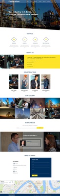 Fabrication an Industrial Category Bootstrap Responsive Web Template