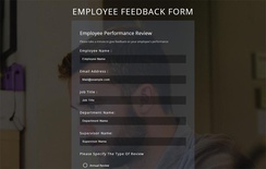 Employee Feedback Form a Flat Responsive Widget Template