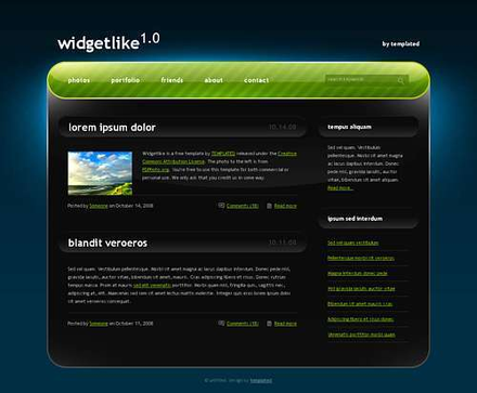 Widgetlike: CSS Templates | TEMPLATED