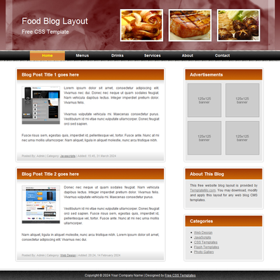 Food Blog Template