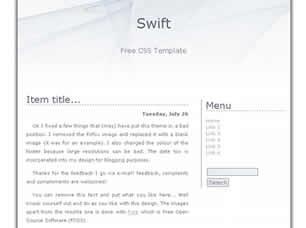 Swift Free CSS Template
