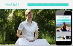 Mind Spirit a Health and Fitness Mobile Website Template