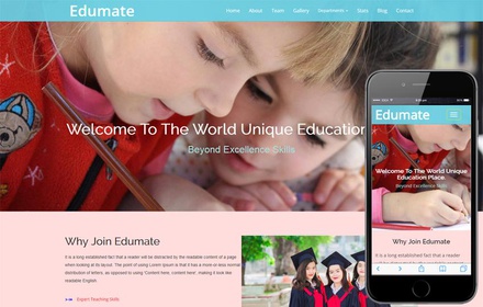 Edumate an Education Category Bootstrap Responsive Web Template