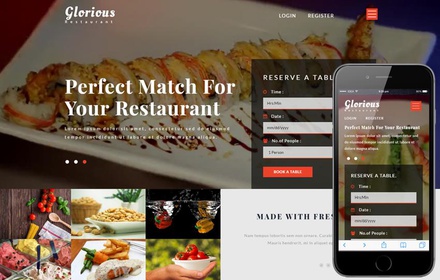 Glorious a Restaurants Category Bootstrap Responsive Web Template