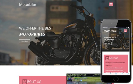 Motorbike a Transportation Category Bootstrap Responsive Web Template