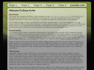 Green Swish Free CSS Template
