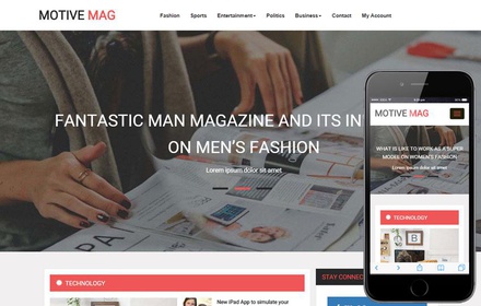 Motive Mag a Entertainment Category Flat Bootstrap Responsive Web Template