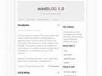 miniBLOG Free CSS Template