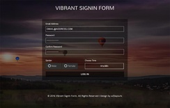 Vibrant Signin Form Flat Responsive widget Template