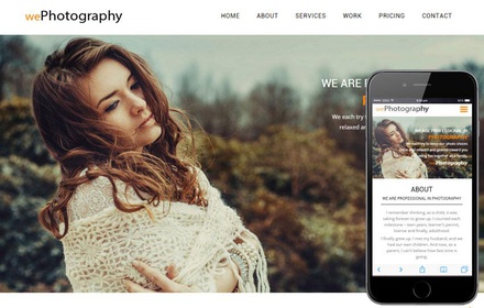 We Photography a Photographer Portfolio Flat Bootstrap Responsive Web Template