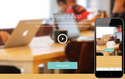 Moonlight a Mobile App based Flat Bootstrap Responsive web template