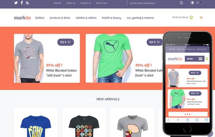 Markito a Flat Ecommerce Bootstrap Responsive Web Template