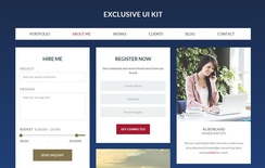 Exclusive UI Kit a Flat Bootstrap Responsive Web Template