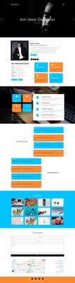 Intro Personal Category Bootstrap Responsive Web Template