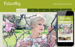 Naturelley Beauty Parlour Mobile Website Template
