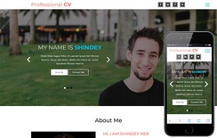 Professional CV a Personal Category Bootstrap Responsive Web Template