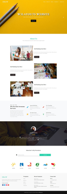 Draw an Education Category Bootstrap Responsive Web Template