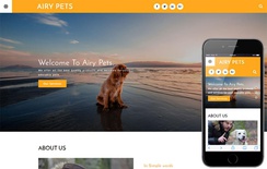 Airy Pets an animals Category Bootstrap Responsive Web Template