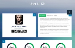 User UI Kit a Flat Bootstrap Responsive Web Template