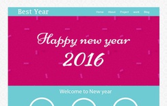Best year a Newyear Season Newsletter Responsive Web Template