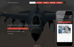 Armament an Industrial Category Flat Bootstrap Responsive Web Template