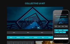 Collective UI Kit A Flat Responsive Website Template