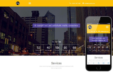 Py a Corporate Category Flat Bootstrap Responsive Web Template