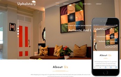 Upholstery Interior Category Bootstrap Responsive Web Template