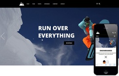 Snowboarding a Flat ECommerce Bootstrap Responsive Web Template