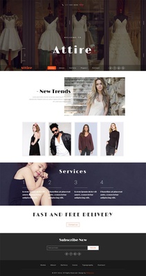 Attire a Fashion Category Bootstrap Responsive Web Template