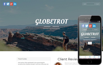 Globetrot Travel Category Bootstrap Responsive Web Template