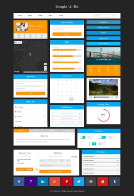 Simple UI Kit a Flat Bootstrap Responsive Web Template
