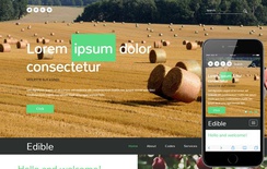 Edible a Agriculture Category Flat Bootstrap Responsive Web Template