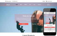 I Wear a Flat Ecommerce Bootstrap Responsive Web Template