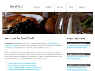 BreakFast Free CSS Template