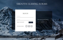 Smooth Sliding Forms a Flat Responsive Widget Template