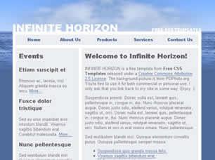 Infinite Horizon Free CSS Template